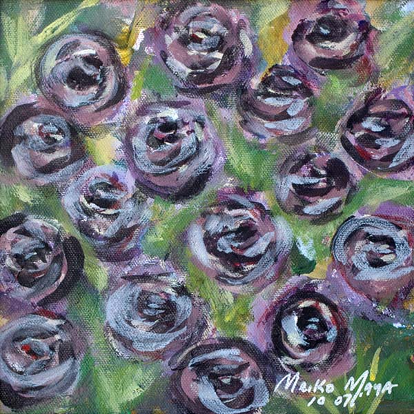 Black and Blue Roses - by Maya Maiko   - www.dadada.com