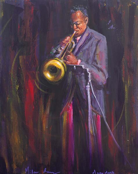 Miles Away - A Portrait of Miles Davis by Maya Maiko   - www.dadada.com