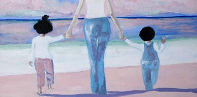 Strolling - Paintings by Maya Maiko   - www.dadada.com