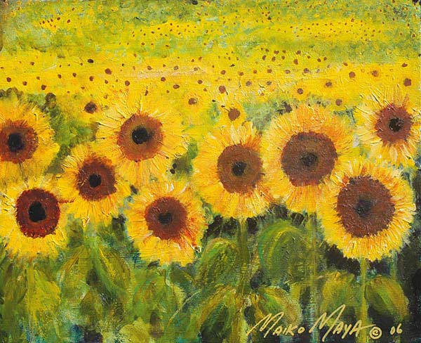 Sunflowers 06 - by Maya Maiko